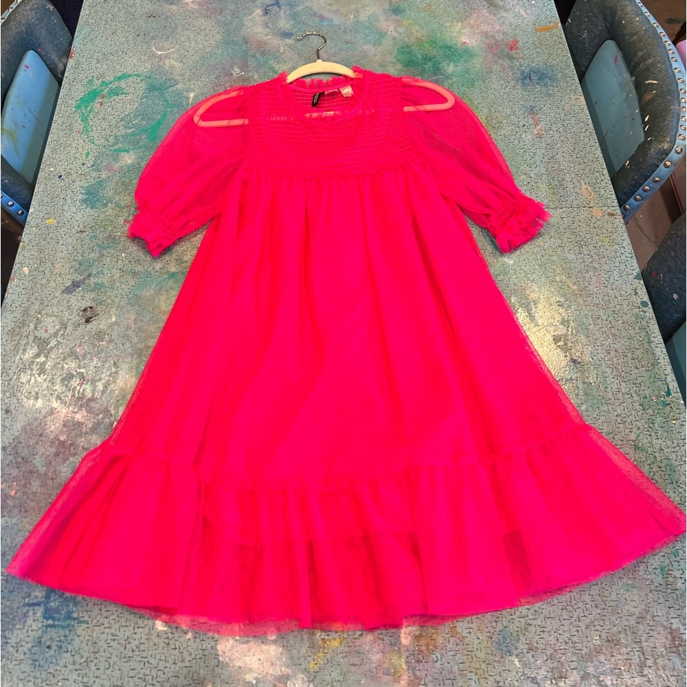 Mesh/Netted Babydoll Style Dress
